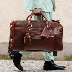 Sac De Voyage Cuir A Roulette 2