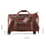 Sac De Voyage Cuir A Roulette 4